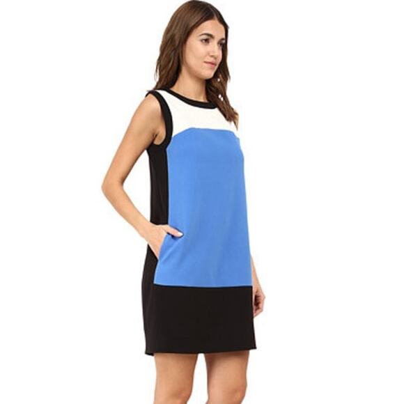 Kate Spade Maysie Colorblock Shift Dress in Ocean Blue Size 4 - Picture 1 of 7